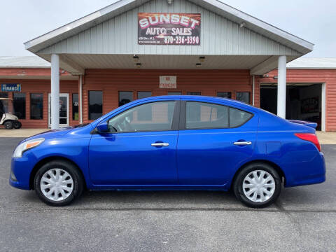 2016 Nissan Versa for sale at Sunset Auto Sales in Paragould AR