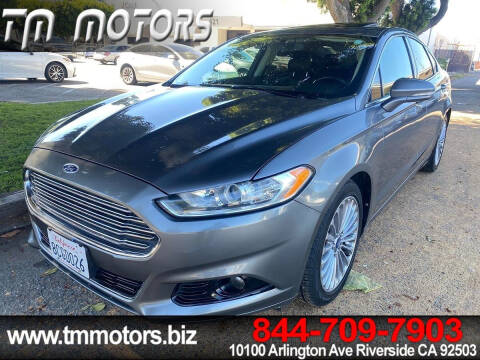 2013 Ford Fusion for sale at TM Motors in Riverside CA