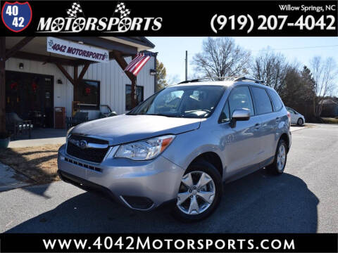 2016 Subaru Forester for sale at 4042 Motorsports in Willow Spring NC