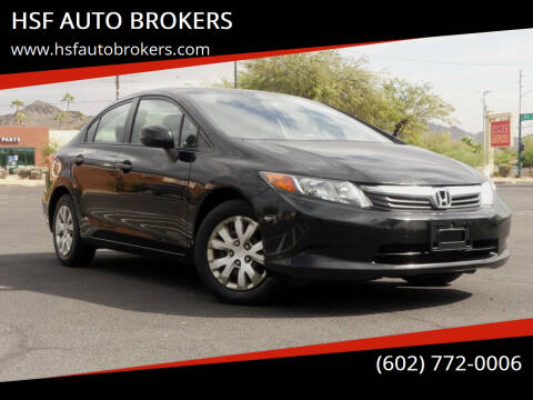 2012 Honda Civic for sale at HSF AUTO BROKERS in Phoenix AZ