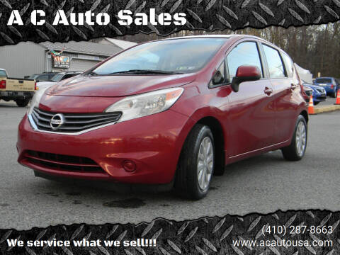 2014 Nissan Versa Note for sale at A C Auto Sales in Elkton MD