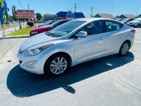 2015 Hyundai Elantra for sale at Sunset Motors in Manteca CA