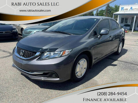 2013 Honda Civic for sale at RABI AUTO SALES LLC in Garden City ID