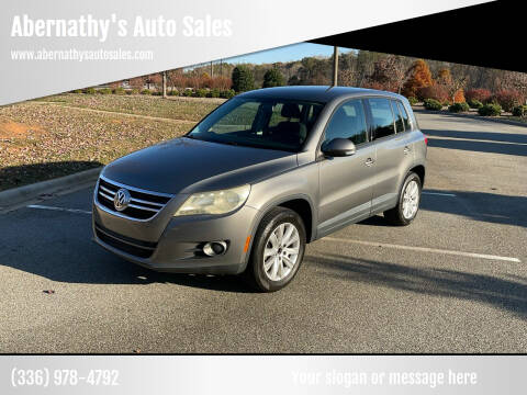 2009 Volkswagen Tiguan for sale at Abernathy's Auto Sales in Kernersville NC