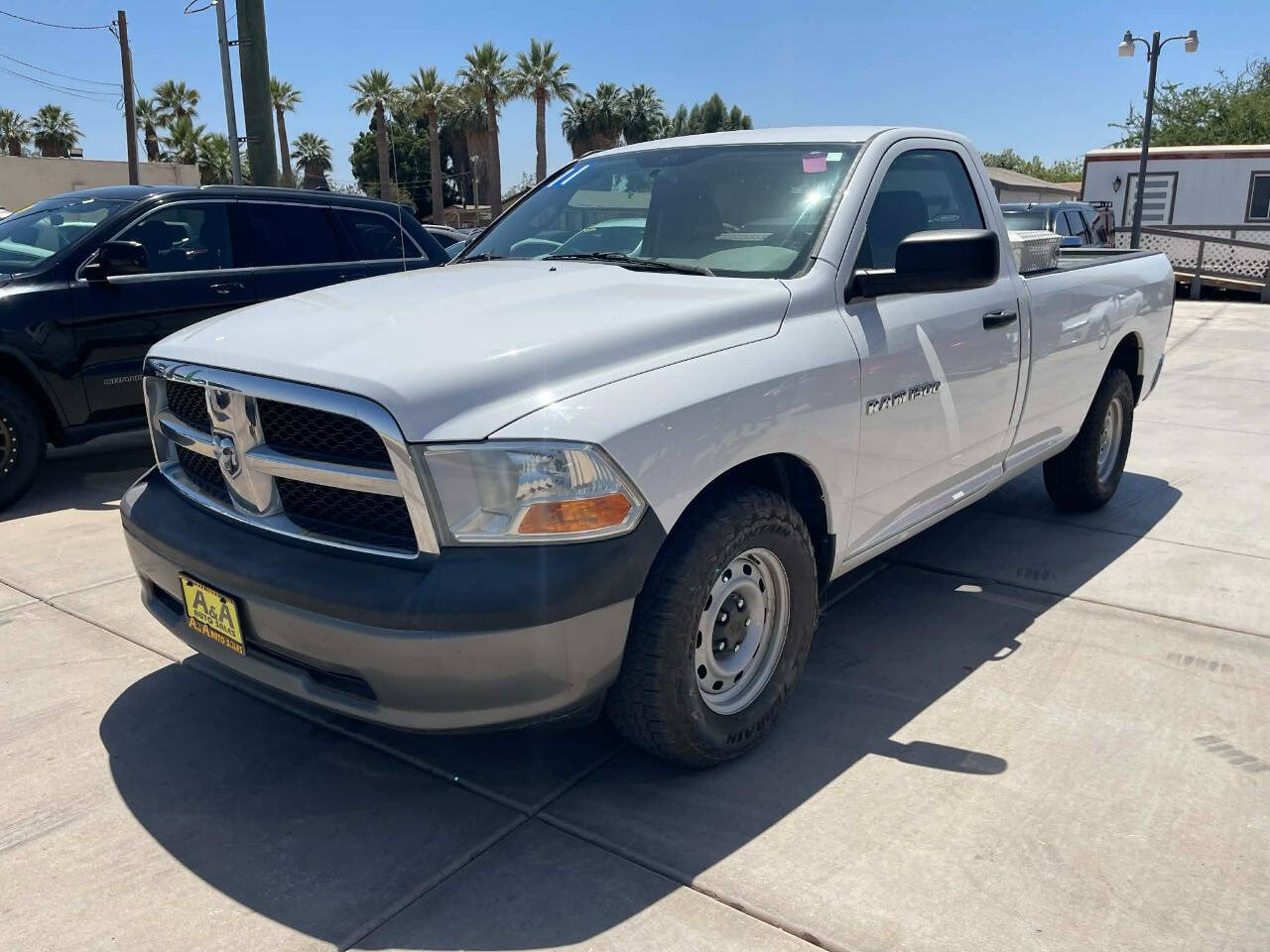 White 2011 Ram 1500 ST 4x2 ST 2dr Regular Cab 6.3 ft. SB Pickup 1