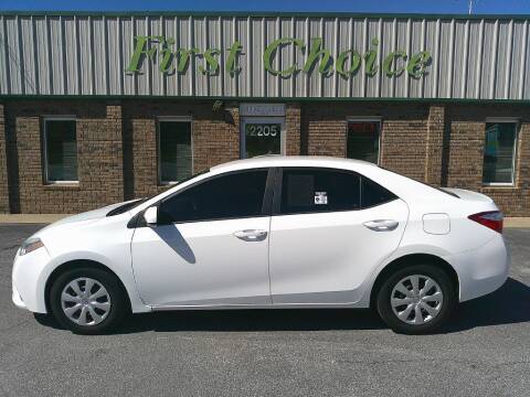2015 Toyota Corolla for sale at First Choice Auto in Greenville SC