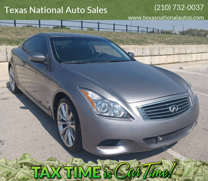 2009 Infiniti G37 Coupe for sale at Texas National Auto Sales in San Antonio TX