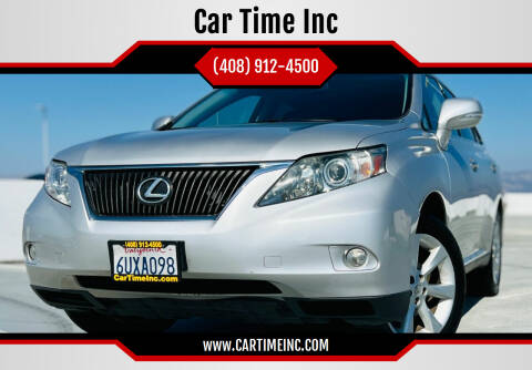2012 Lexus RX 350 for sale at Car Time Inc in San Jose CA