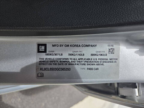 2016 Chevrolet Spark EV 2LT