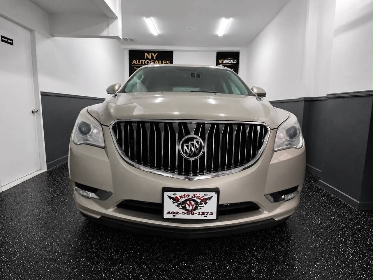 Beige 2015 Buick Enclave Leather Leather 4dr Crossover 2