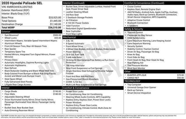 2020 Hyundai Palisade SEL