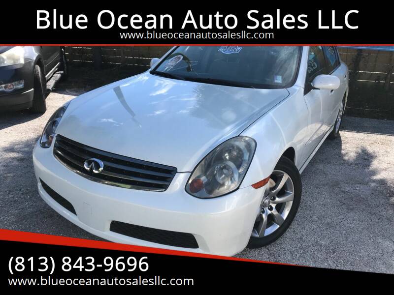 2006 Infiniti G35 for sale at Blue Ocean Auto Sales LLC in Tampa FL