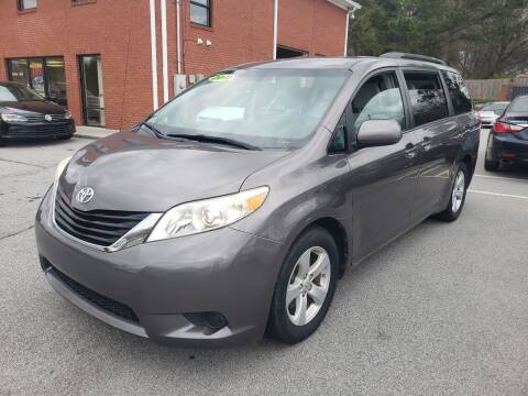 2012 Toyota Sienna for sale at Credit Cars LLC in Lawrenceville GA
