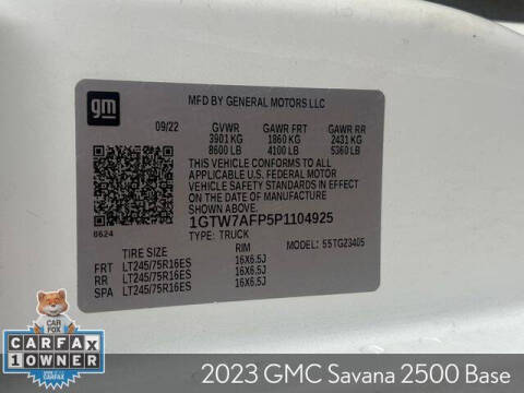 2023 GMC Savana 2500