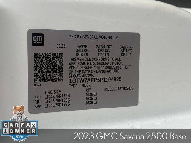 2023 GMC Savana 2500