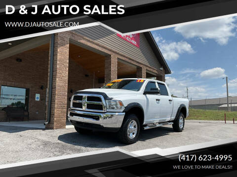 2015 RAM 2500 for sale at D & J AUTO SALES in Joplin MO