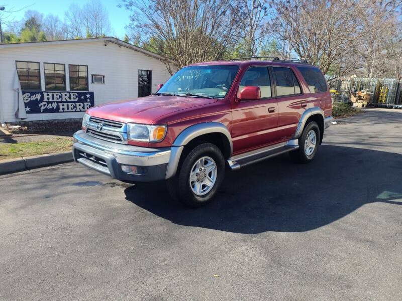 2001 Toyota 4Runner for sale at TR MOTORS in Gastonia NC