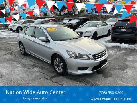 2015 Honda Accord for sale at Nation Wide Auto Center in Brockton MA