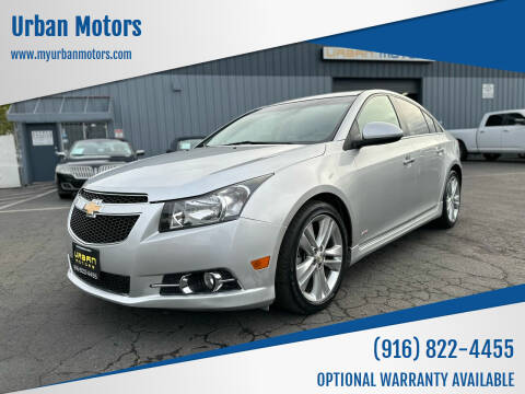 2014 Chevrolet Cruze for sale at Urban Motors in Sacramento CA