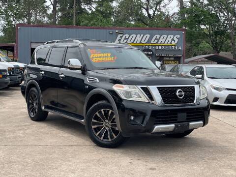 2017 Nissan Armada for sale at Econo Cars in Houston TX