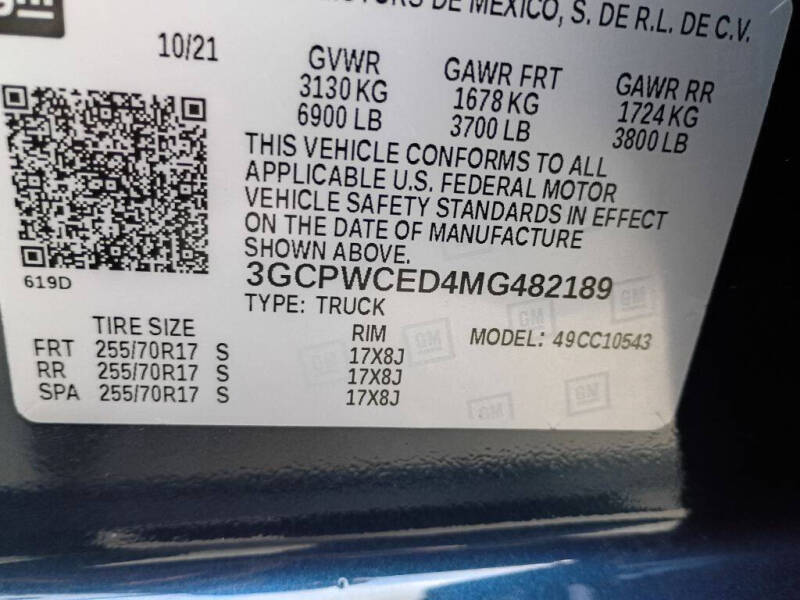 2021 Chevrolet Silverado 1500