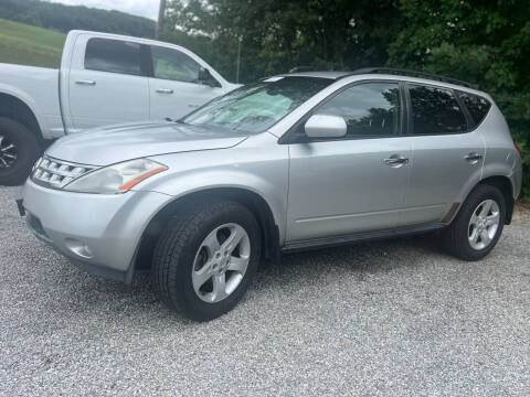 2004 Nissan Murano for sale at J.A.M. Automotive in Surgoinsville TN