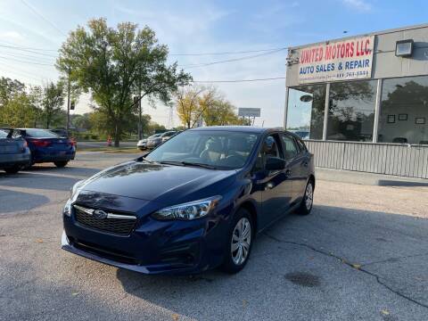 2018 Subaru Impreza for sale at United Motors LLC in Saint Francis WI