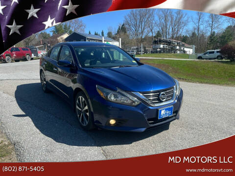 2016 Nissan Altima for sale at MD Motors LLC in Williston VT