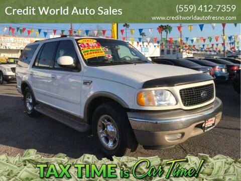 2002 Ford Expedition for sale at Credit World Auto Sales in Fresno CA