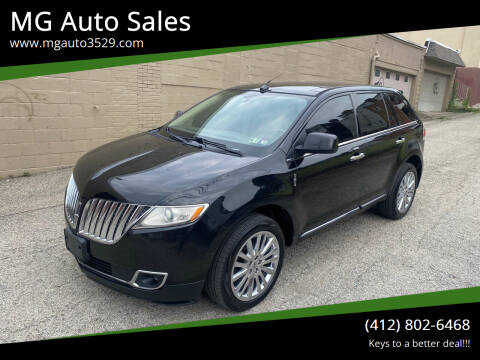 2011 Lincoln MKX for sale at MG Auto Sales in Pittsburgh PA