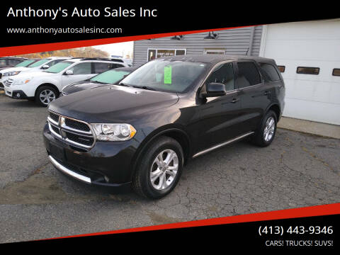 2012 Dodge Durango for sale at Anthony's Auto Sales Inc in Pittsfield MA