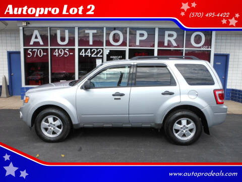 2012 Ford Escape for sale at Autopro Lot 2 in Sunbury PA