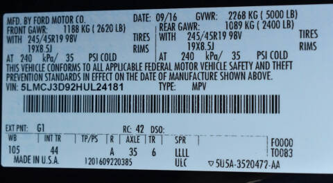 2017 Lincoln MKC Reserve