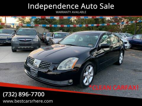 2004 Nissan Maxima for sale at Independence Auto Sale in Bordentown NJ