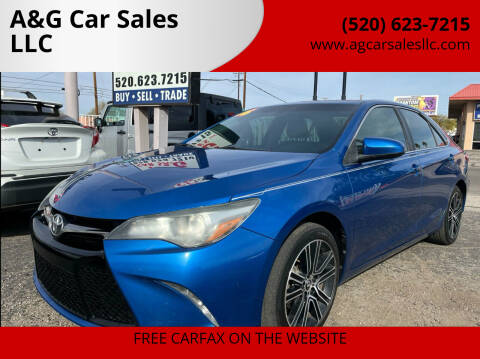 2016 Toyota Camry for sale at A&G Car Sales  LLC in Tucson AZ