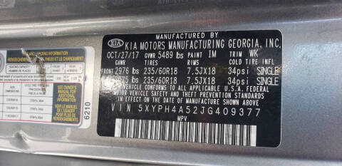 2018 Kia Sorento EX V6