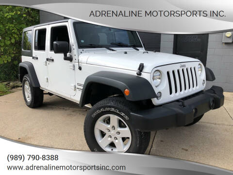 2017 Jeep Wrangler Unlimited for sale at Adrenaline Motorsports Inc. in Saginaw MI