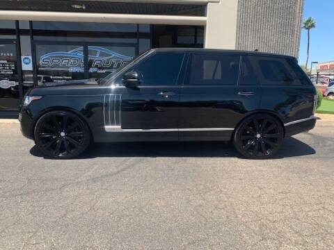 2016 Land Rover Range Rover for sale at Spady Auto Group in Scottsdale AZ