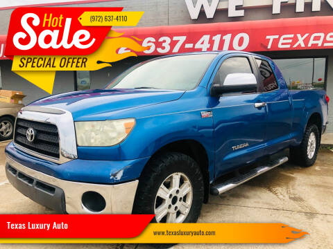 2007 Toyota Tundra for sale at Texas Luxury Auto in Cedar Hill TX