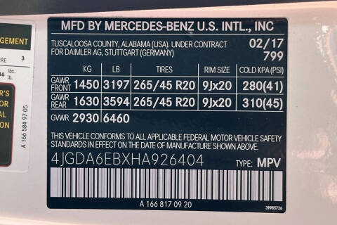 2017 Mercedes-Benz GLE AMG GLE 43