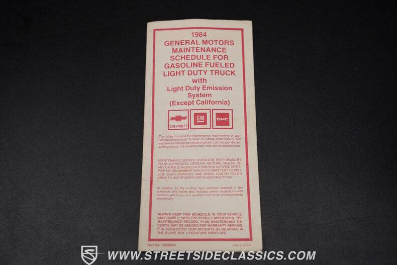 1984 Chevrolet C/K 10 Series