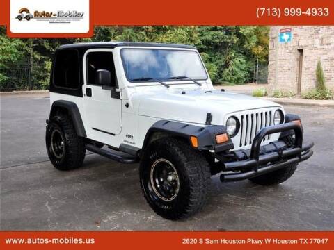 2003 Jeep Wrangler for sale at AUTOS-MOBILES in Houston TX