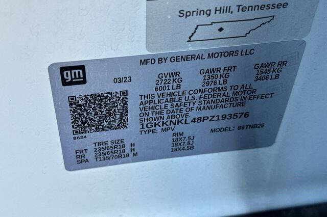 2023 GMC Acadia SLE