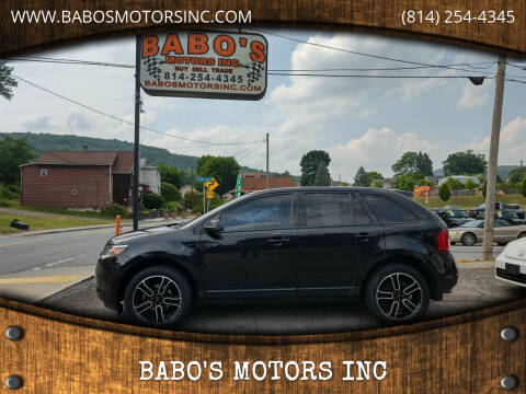 2013 Ford Edge for sale at BABO'S MOTORS INC in Johnstown PA