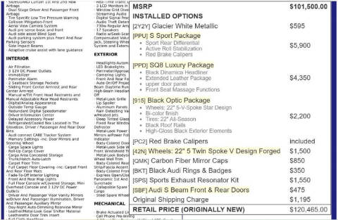 2023 Audi SQ8 4.0T quattro Prestige