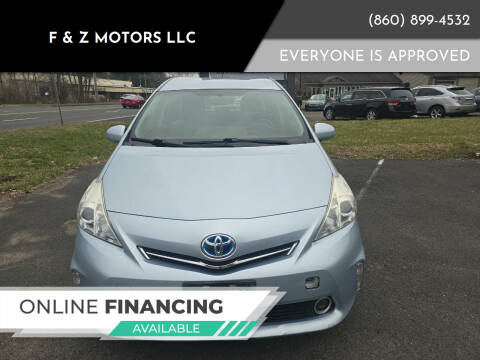 2014 Toyota Prius v for sale at F & Z MOTORS LLC in Vernon Rockville CT