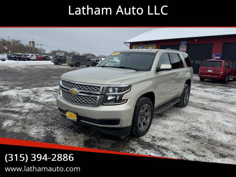 2015 Chevrolet Tahoe for sale at Latham Auto LLC in Ogdensburg NY