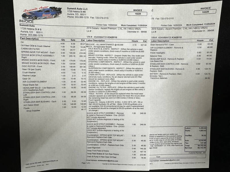 2019 Subaru Ascent Premium 7-Passenger