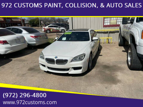 2015 BMW 6 Series for sale at 972 CUSTOMS PAINT, COLLISION, & AUTO SALES in Duncanville TX