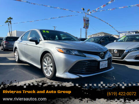 2020 Toyota Camry for sale at Rivieras Truck and Auto Group in Chula Vista CA